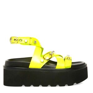 Steve Madden BRANT YELLOW NEON new sandals